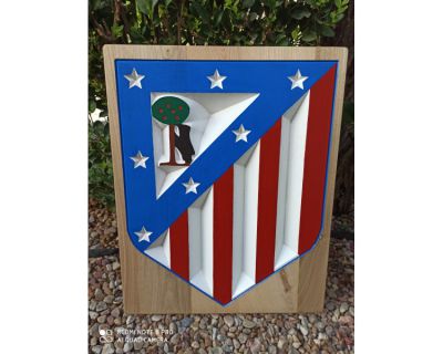 Escudo deportivo Atlético de Madrid policromado versión 2008
