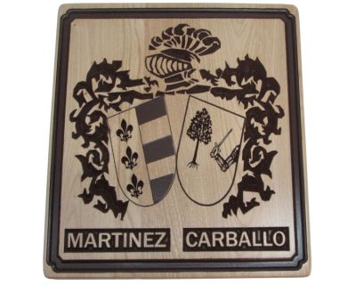 Escudo Heráldico doble «Martínez Carballo»