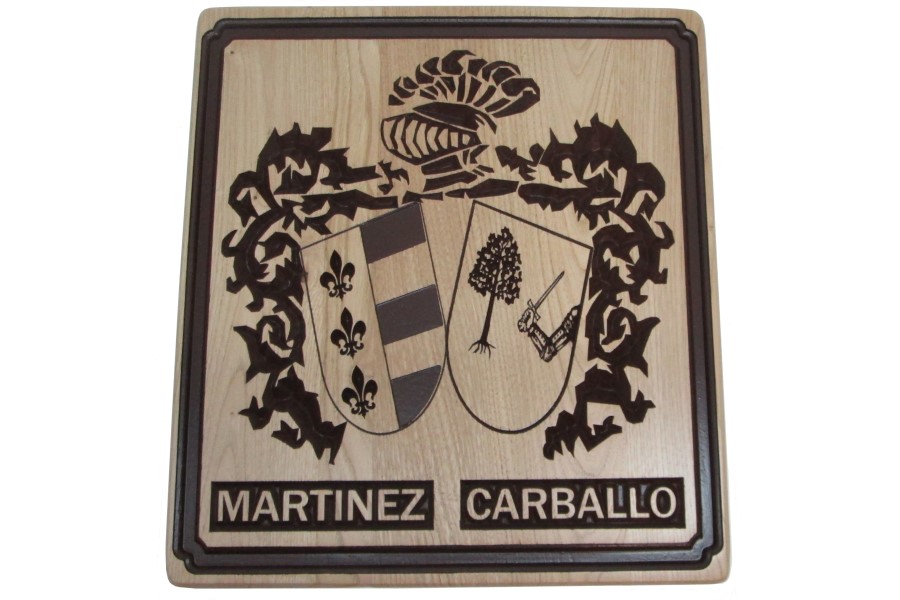 Escudo Heráldico doble “Martínez Carballo”