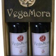 Caja grabada en madera para botellas de vino 0,75 cl