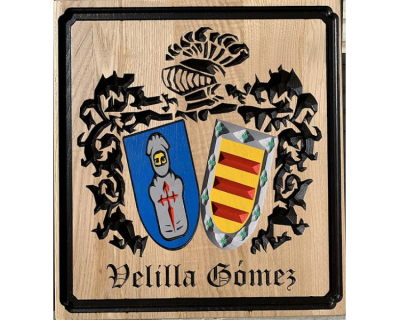 Escudo Heráldico doble «Velilla Gómez»