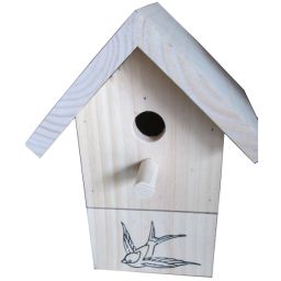 Caseta para pájaros en madera de pino