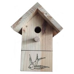 Caseta para pájaros en madera de pino