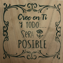 Bonitas frases grabadas en madera