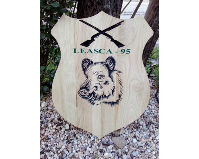 Animal grabado en madera «Jabalí»