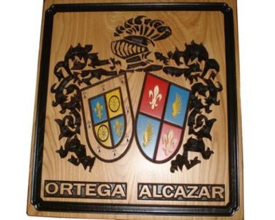Escudo Heráldico doble «Ortega Alcazar»