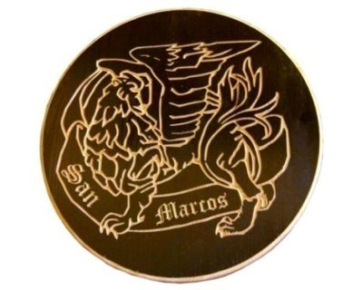 Estampa grabada del apóstol San Marcos