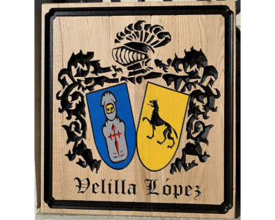 Escudo Heráldico doble «Velilla López»
